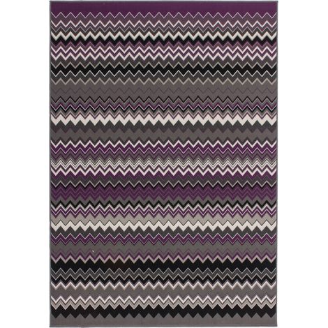 Tappeto a pelo corto Stella 700 con design a zig-zag (1/4)