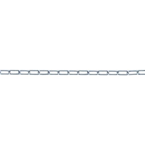 Catena genovese pretagliata Ø 2 mm. in acciaio zincato 5 mt. (1/2)