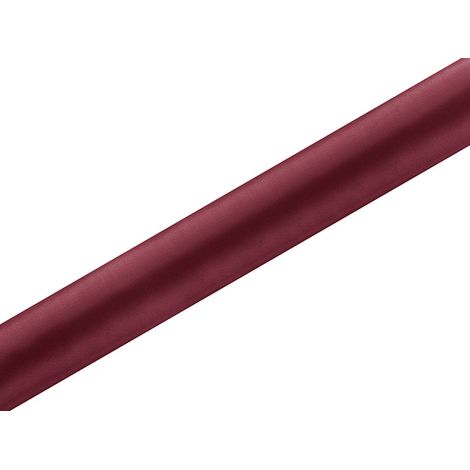Satén liso, color burdeos, 0,36 x 9 m (1 pieza / 9 m) (1/2)