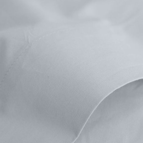 Drap housse Neige en percale de coton 80 fils 90 x 190 x 30 cm (1/2)