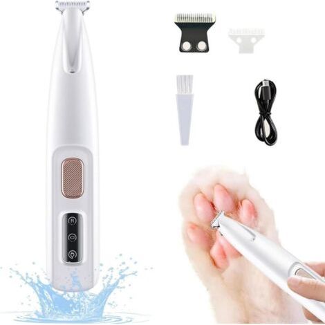 BUNTHAUS Coupe-griffes pour animaux -Ultra-silencieux -apporterdirigélampe -Convient pour la coupe des cheveux -Blanc