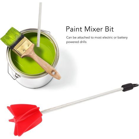 MéLangeur de Peinture, MéLangeur éPoxy Haute Efficacité Facile à Installer Tige 1/4 RéSistant à la Corrosion pour MéLanger des Liquides Visqueux (1/5)