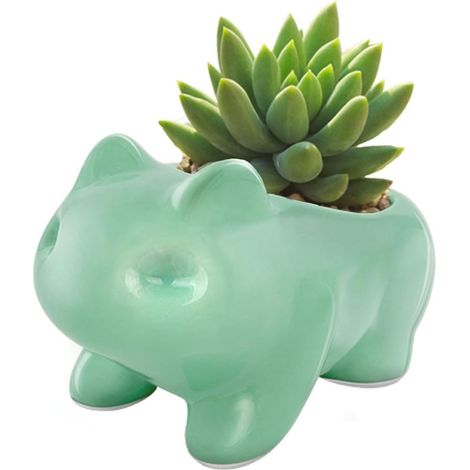 DIY-Blumentopf (1 Stück), hübsche Keramiktöpfe, dekorative Keramikvase für Zuhause, Grün