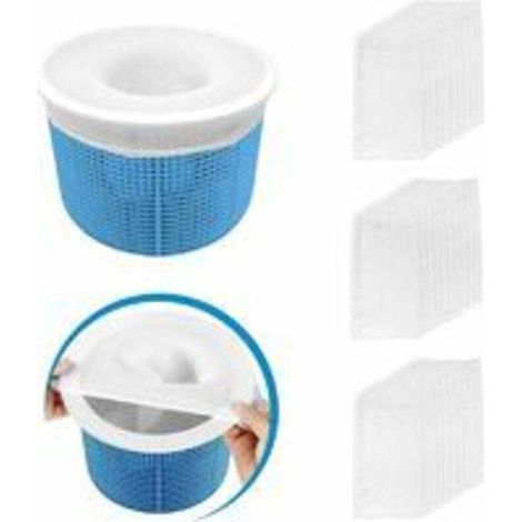 Chaussette Filtre Skimmer Piscine - Maille Ultrafine 30 Pièces - Compatible Tous Skimmers et Paniers Filtres Piscine
