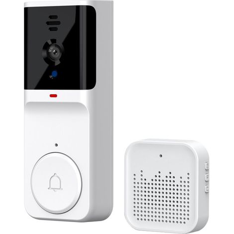 Intelligente Türklingelkamera mit Infrarot-Nachtsicht, 2,4-GHz-WLAN-Funkvideo-App (1/5)