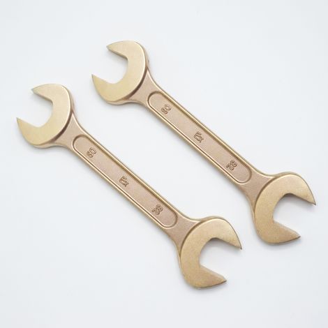 Chiave a forchetta doppia antideflagrante in bronzo al berillio 19 x 22 mm (1/5)