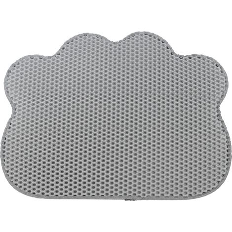 Tapis de litière pour chat imperméable et antidérapant en forme de nuage 65x40cm Glückpet