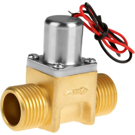 Électrovanne à impulsions de débit d'eau 4,5 V CC 1/2" en laiton