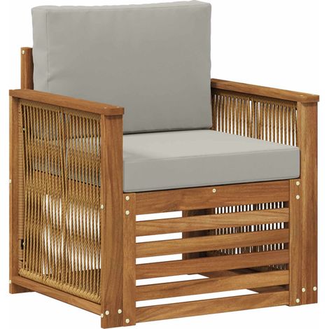 Maison Exclusive - Outdoor Mittelsofa Natur