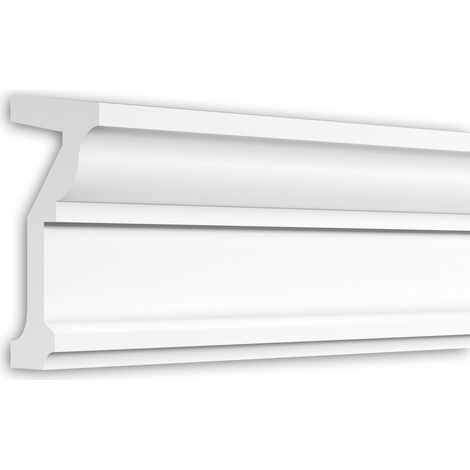Cornisa Profhome 491003 Perfil de fachada Moldura decorativa Perfil de estuco estilo Neoclasicismo blanco 2 m
