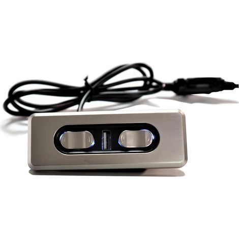 Télécommande électrique à 5 boutons pour canapé, fauteuil inclinable et releveur, commande à double moteur 12 V/29 V, avec port de chargement USB, pour chambre, salon, bureau (1/5)