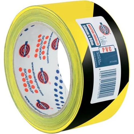 Eurocel Klebeband schwarz und gelb 50 mm x 66 m