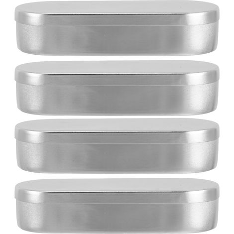 Boîte de Aluminium 20ml avec Couvercle, Lot de 4 Laboratoire et Recherche, Réutilisable, Portable, Résistant à Déformation, Argenté (1/5)