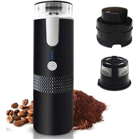 Machine à café expresso électrique portable 170 ml, batterie rechargeable 1200 mAh pour camping, voyage, voiture, randonnée, bureau (sans fonction chauffage) (1/4)