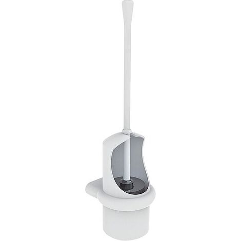 WC-Bürstengarnitur Normbau aus Nylon inkl. Befestigung und Diebstahlschutz, weiß - 0925400019 (1/2)