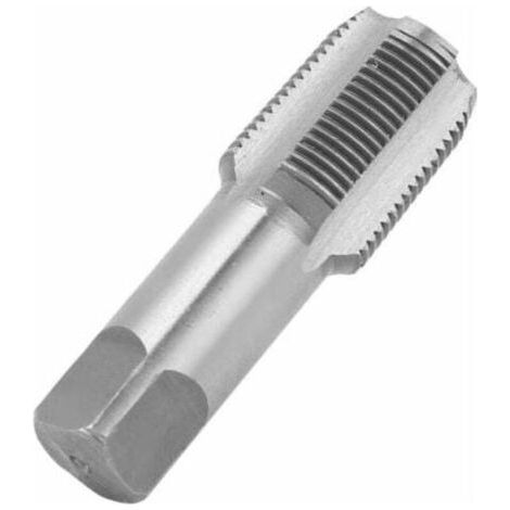 BUNTHAUS PA 3/4 Zoll NPT-Rohrgewindebohrer, silbernes Standard-HSS-Gewindereparatur-Maschinengewindebohrwerkzeug (1/4)