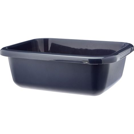 Curver 228033 - Bacinella Rettangolare 9 L, in plastica 38,5 x 31 x 12,7 cm, Colore: Antracite (1/2)