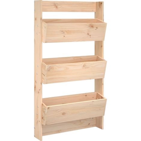 Maison Exclusive - Wand-Pflanzkübel mit 3 Fächern 60x18,5x110 cm