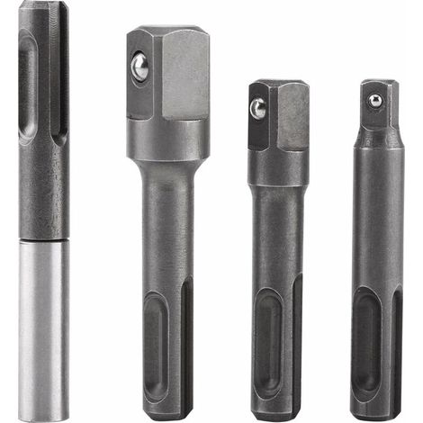 4Pcs 1/4" 3/8" 1/2"Porte Embouts SDS, SDS-Plus Magnétique Extension de Vissage Tournevis