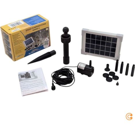 [GEBRAUCHT] B-Ware Esotec Solar Pumpensystem Rimini S Wasserpumpe Gartenpumpe 175l/h 0,70m (1/2)