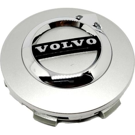 Cache-moyeu de roue ABS 64 mm, étanche à la poussière et durable, accessoire de garniture de roue compatible avec Volvo S60, S90, XC40 et XC60, 1 pièce (1/5)