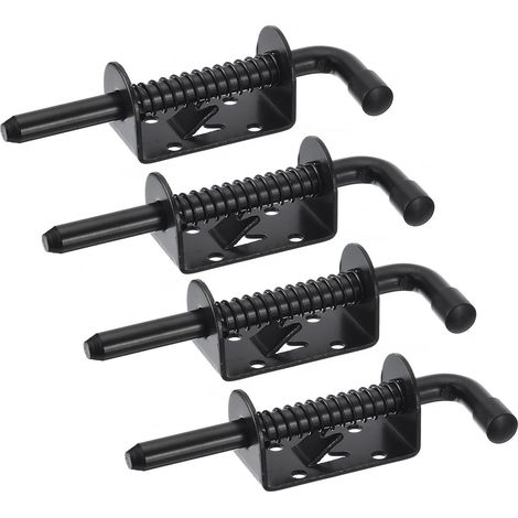 Attache à ressort de 4pcs, 304 acier inoxydable Attache à ressort pour étagère Garage Shed Cabinet Remorque 128mm (1/5)