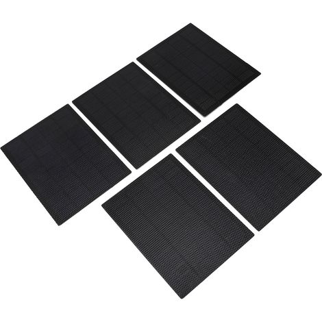 Kit de 5 panneaux solaires 5W monocristallins en silicium ETFE résistants à la pluie, mini-cellules solaires portables pour jouets électriques d'extérieur (1/5)