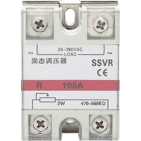 Einphasiger statischer Spannungsregler, SSVR-100 VA Niederfrequenz-Relaismodul, Leistungsregler für ohmsche Lasten, 100 VA, stabiles elektronisches Regelgerät. (1/3)