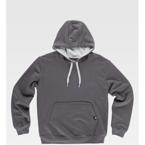 Sudadera básica industrial combinada, cordón ajustable S5570 WORKTEAM 3XL Gris+Gris claro (1/2)