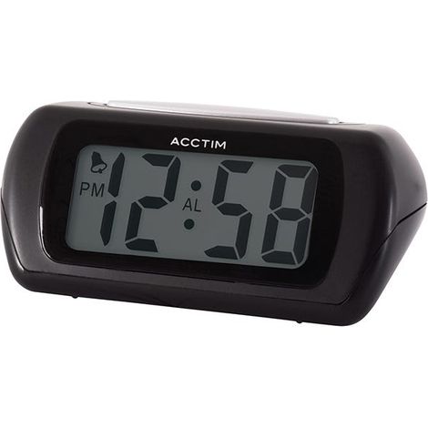 Acctim Auric Alarm Clock Black