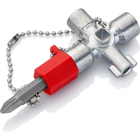 Clé universelle pour armoires de commande pour toutes les armoires et systèmes de fermeture standard 44 mm, 00 11 02 (1/5)