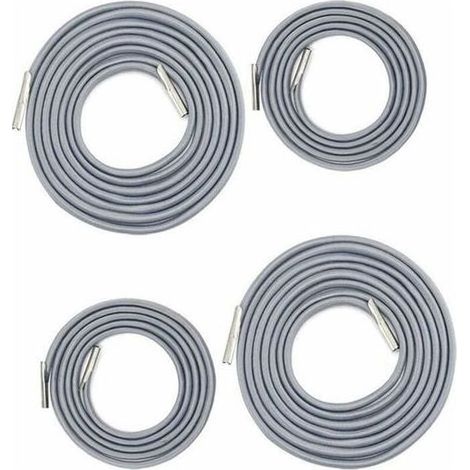Remplacement Corde Élastique Universelle pour Fauteuil Relax, Chaise Longue , Zero Gravity Chaise Pliante, Fauteuil Relax Bungee (2 x 2.2m+2 x 1.4m gris foncé)LO-Ron (1/5)