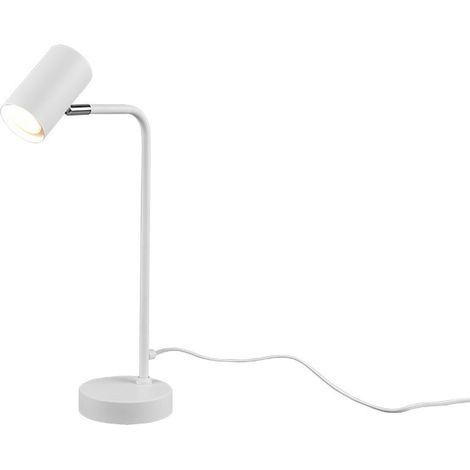 Trio Marley lámpara de escritorio blanca diseño metal 45 cm (1/5)