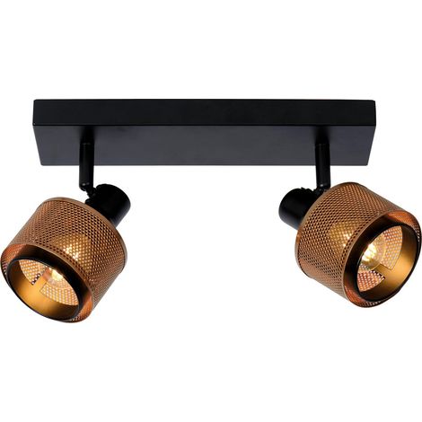 RAFA Spot plafond-Noir-2xE14 (1/2)