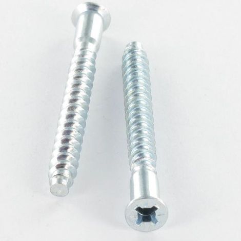 Vis d'assemblage confirmat Tête fraisée Pozi N°2 5X40 SS Cranté Acier zingué-1 pièce