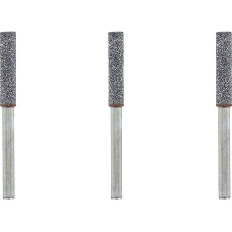 Lot de 3 pierres à affûter pour tronçonneuse (4 mm) – Embout d'affûtage / Lime pour tronçonneuse (1/4)