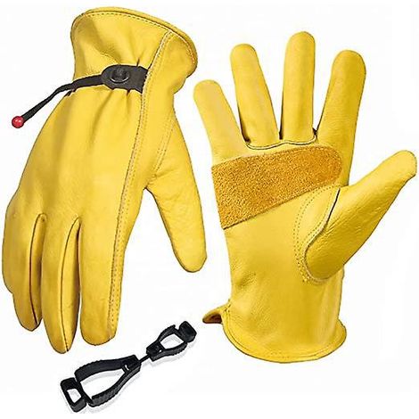 (l)gants De Jardinage Pour Hommes/femmes, Gants De Travail En Cuir De Vachette, Gants De Travail Pour Jardin Anti-pines Et Anti-coupures - Paissis (1/5)