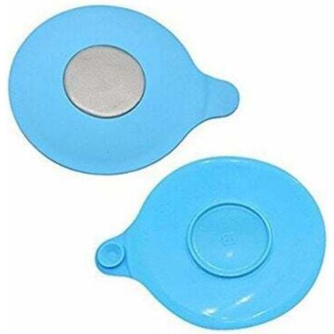 Set of 2 bathtub plugs for hair catching (blue), bathtub drain strainer, sink filter, silicone drain plug