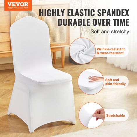 Housses de chaise pliantes en élasthanne extensible, 30 pcs, housses de protection universelle, amovibles et lavables, pour mariage… (1/5)