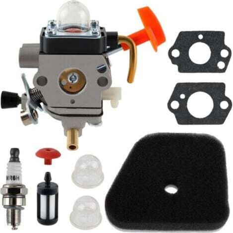 Vergaser für STIHL FS90 FS110 HT101 FS130 FS100 FS110R KM110R KM130 HL100 HT100 FS100RX FS130R FS87 FS100R KM90 KM90R KM100 KM110 KM130R Freischneider mit Zündkerze usw.