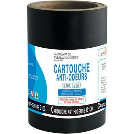 Cartucho / Filtro anti-olores diámetro 100 fosas sépticas