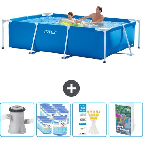 Intex Piscine Tubulaire Rectangulaire - 260x160x65 cm - 5-pièces SCB123 (1/5)