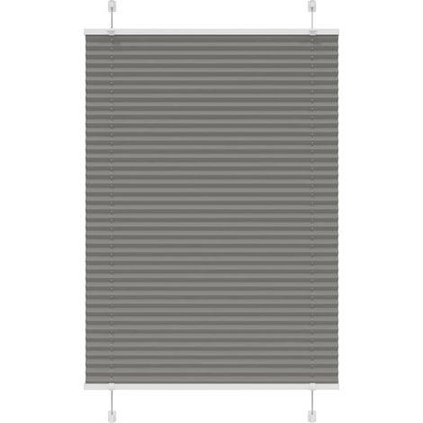 Plissee Anthrazit 100x150 cm Stoffbreite 99,4 cm Polyester