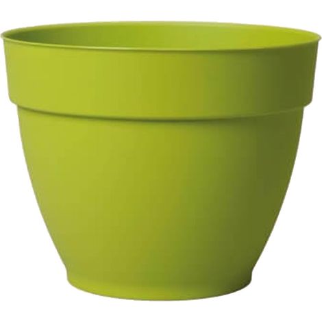 Vaso ''Ninfea'' in plastica per fiori e piante da giardino ed interni -22 cm / Grigio