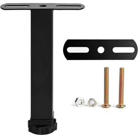 Verstellbare Schrankbeine, verstellbare Bettbeine, 35,6 cm (14 Zoll) lange Metall-Möbelstützbeine, ausziehbare Füße, robuste Bettrahmen-Mittellattenstützbeine, geeignet für 35 cm x 11,6 cm x 4 cm (14 