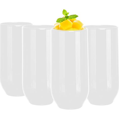 Glasmark KROSNO, 430 ml, lot de 4, à boire, à long drink, à eau, à jus, à cocktail, passent au lave-vaisselle, parfaits pour la maison, les restaurants et les fêtes (1/5)