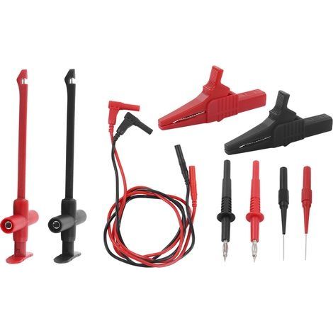Kit de fils de Test multimètre, pince Crocodile, sonde fiche banane pour réparation électronique JT8001-1 (1/5)