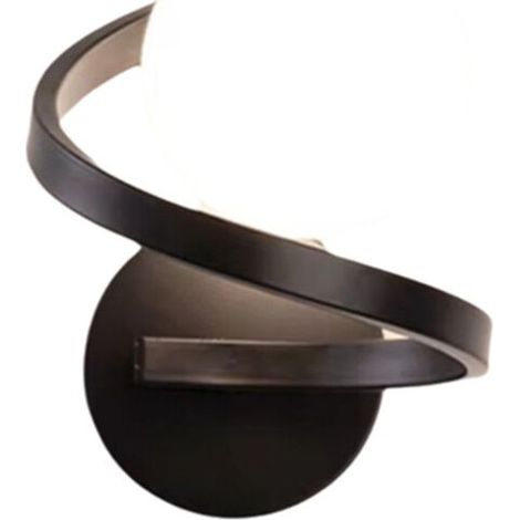 Apliques de pared LED de cobre negro con bombilla para dormitorio, lámpara de pared LED de estilo nórdico, aplique de pared decorativo.