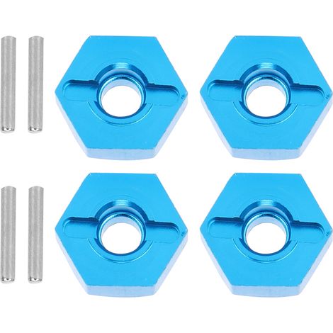 Écrous de moyeu hexagonaux de roue de 5 mm avec goupilles, compatibles avec la voiture RC WLtoys 1/14 144001 (bleu, référence 1266B).