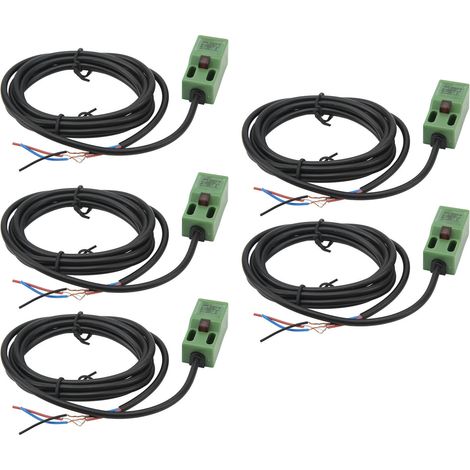 5 pièces capteur de proximité inductif haute fréquence IP65, interrupteur NPN normalement ouvert 10-30VCC (1/5)